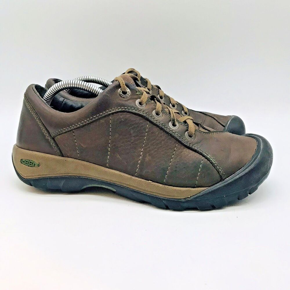 Keen Presidio Leather Athletic Sneaker Women's 8 Brown Low Top Lace Up Shoes